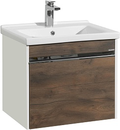 Акватон Тумба с раковиной Капри 60 таксония темная – фотография-1